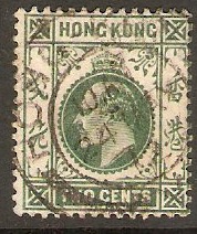 Hong Kong 1907 2c Deep green. SG92.